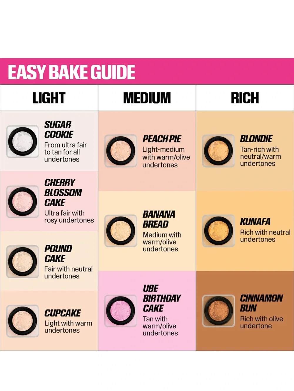 HUDA BEAUTY Easy Bake Blurring Powder — Cherry Blossom NEW IN BOX✨